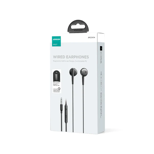 Joyroom JR-EW04 Wired Series In-Ear Wired Earbuds - Black Joyroom JR-EW04 Wired Series In-Ear Wired Earbuds - Black